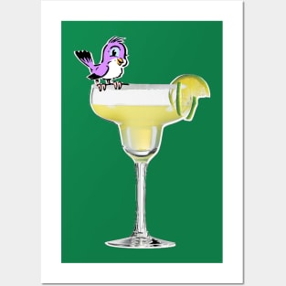 Cocktail Series - Margarita Bird Posters and Art